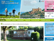 Tablet Screenshot of camping-lagarrigue.com